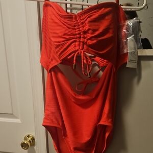 Vibrant Pink Women  One Piece Swimsuit